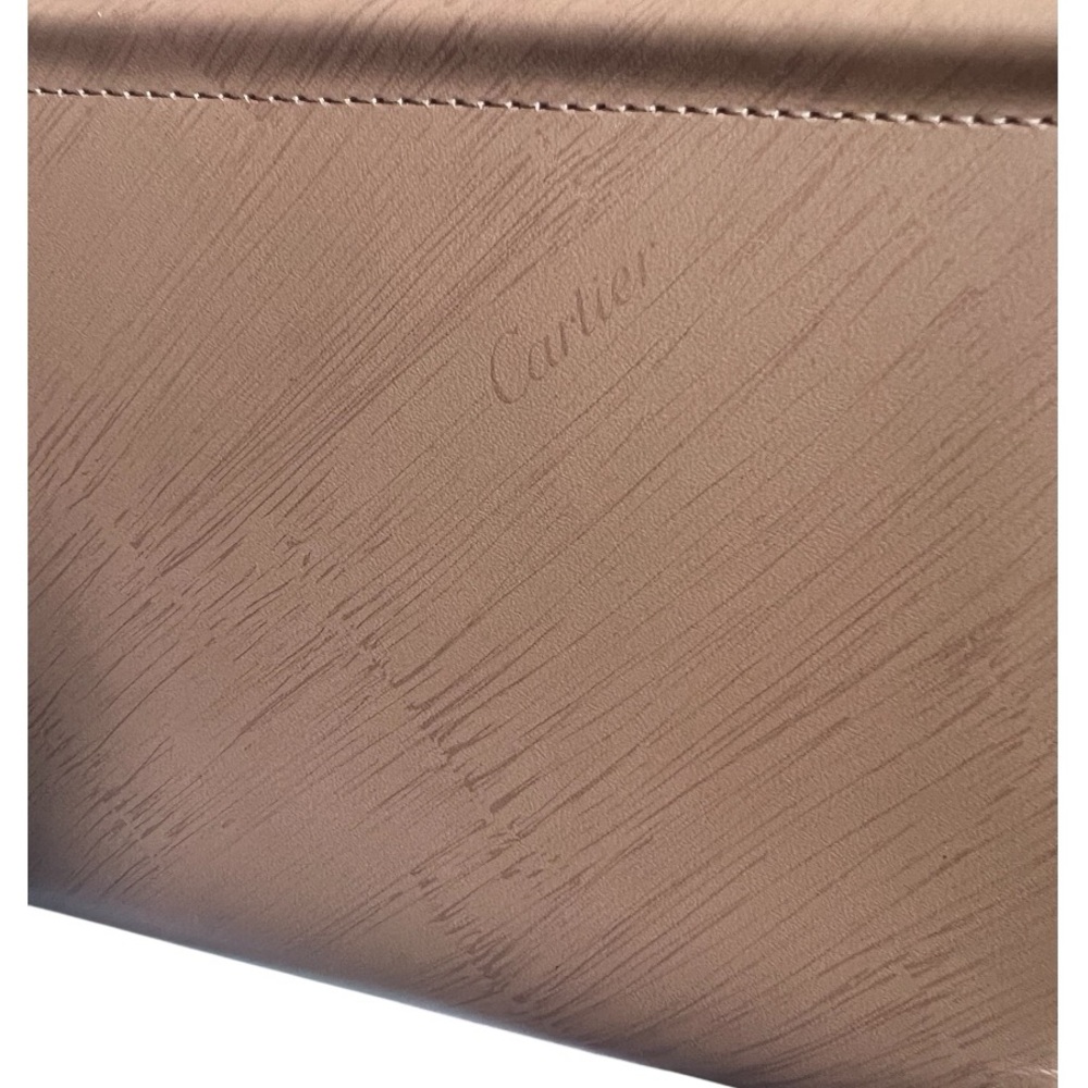 Authentic Cartier Trinity Beige Leather Double Handle Clutch Wallet - Picture 13 of 15
